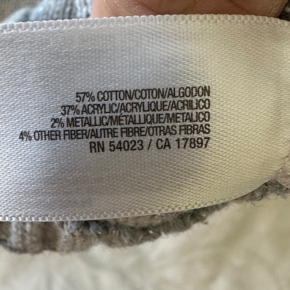 Old Navy Women's Gray Glitter Sleeveless Knit Long Tunic Sweater Medium Pockets - Picture 8 of 12